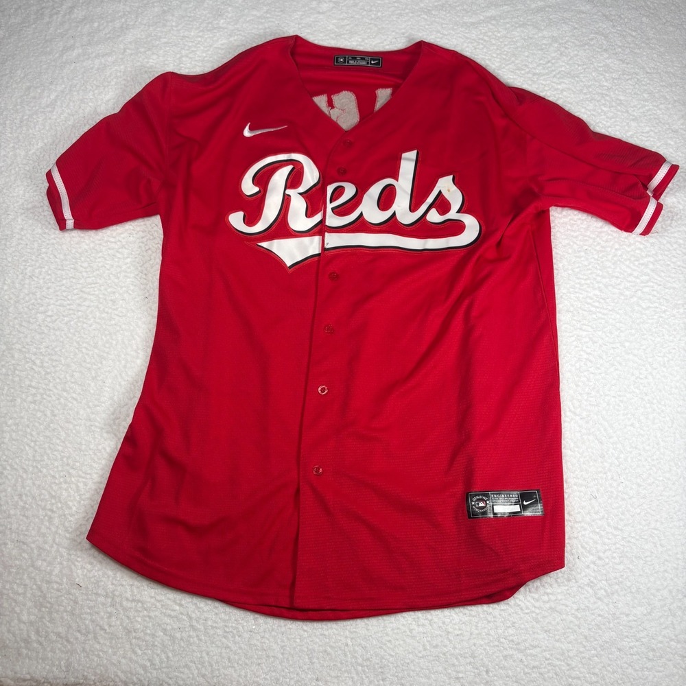 Nike Genuine Merchandise Cincinnati Reds De La Cruz 2XL Button Down Red Jersey